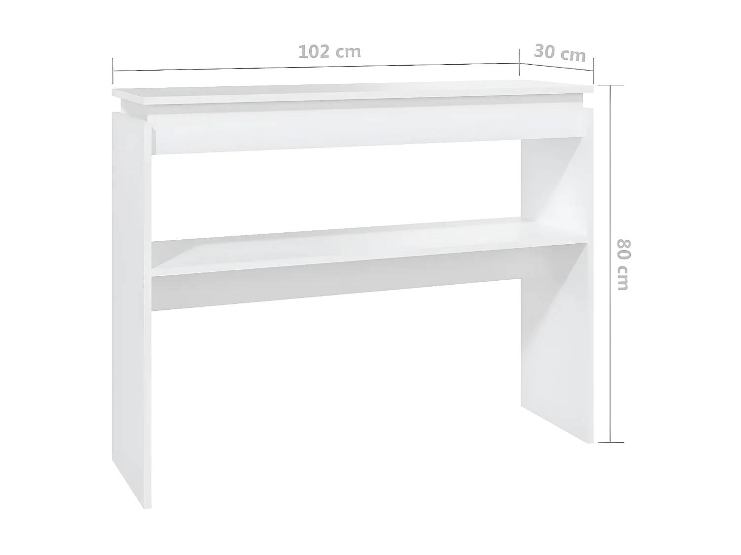 Console Blanche 102x30x80