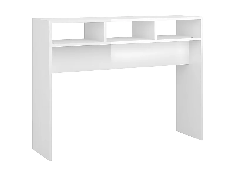 Table console Blanc brillant 105x30x80