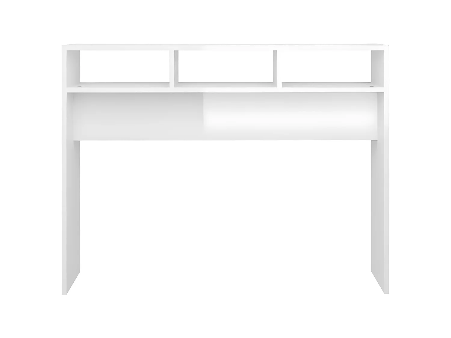 Table console Blanc brillant 105x30x80