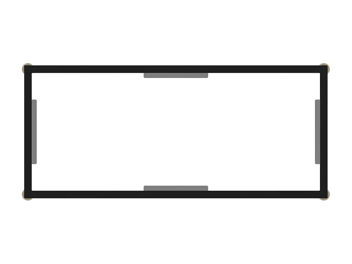 Table console Transparent 80x35x75 Verre trempé