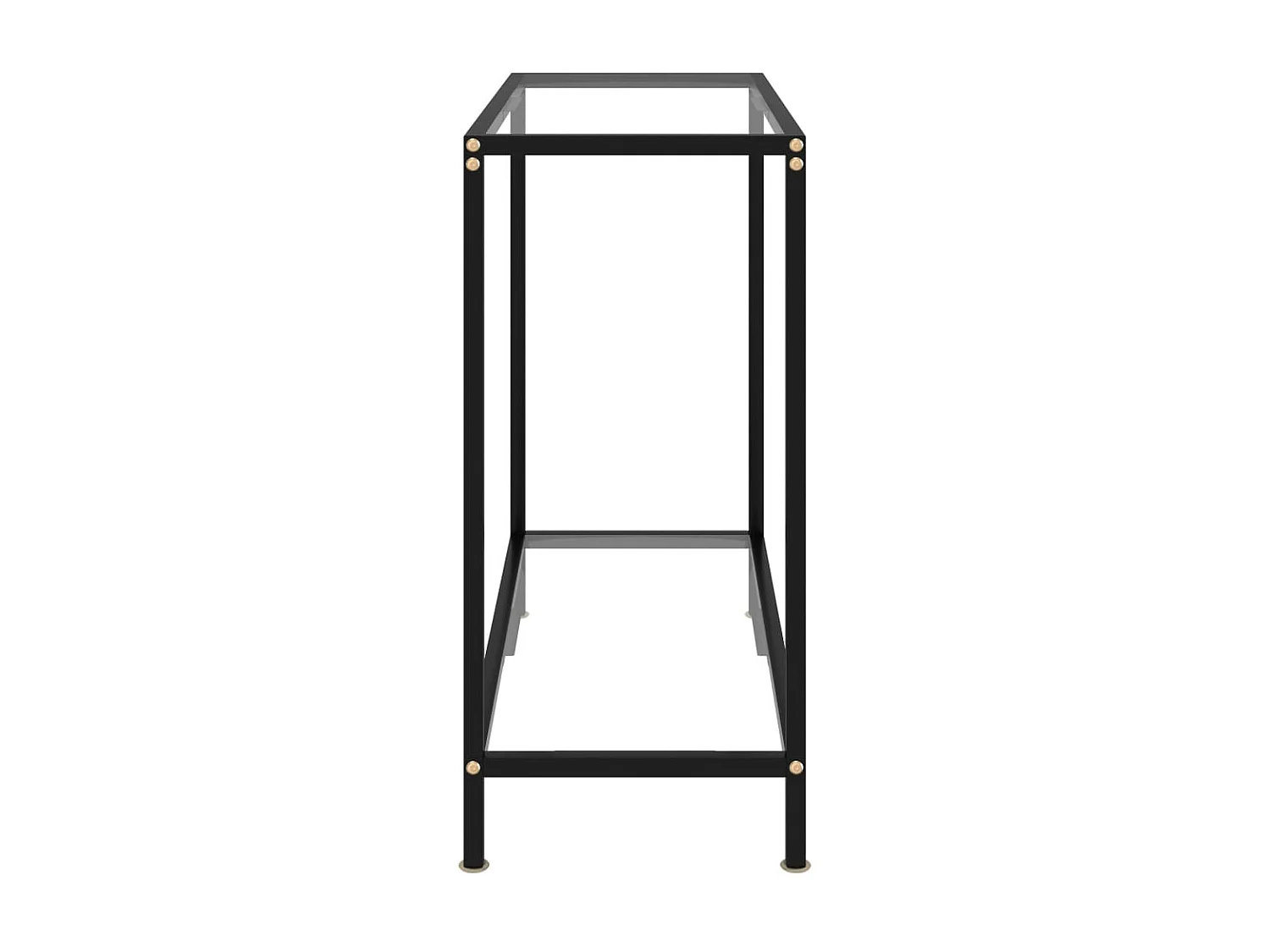 Table console Transparent 80x35x75 Verre trempé