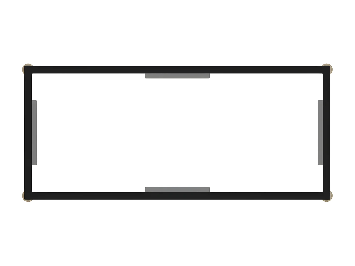 Table console Transparent 80x35x75 Verre trempé