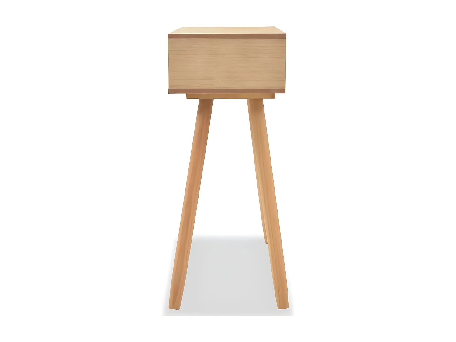 Console 1 tiroir bois et pin massif clair Lain