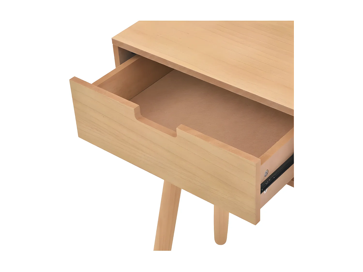 Console 1 tiroir bois et pin massif clair Lain