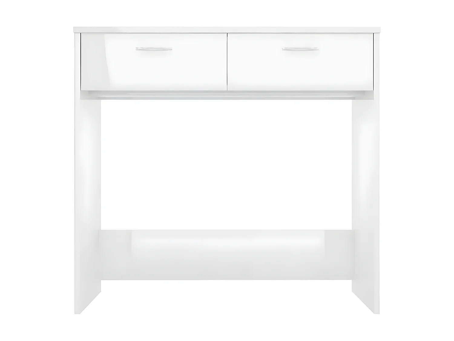 Console Blanc brillant 80x40x75