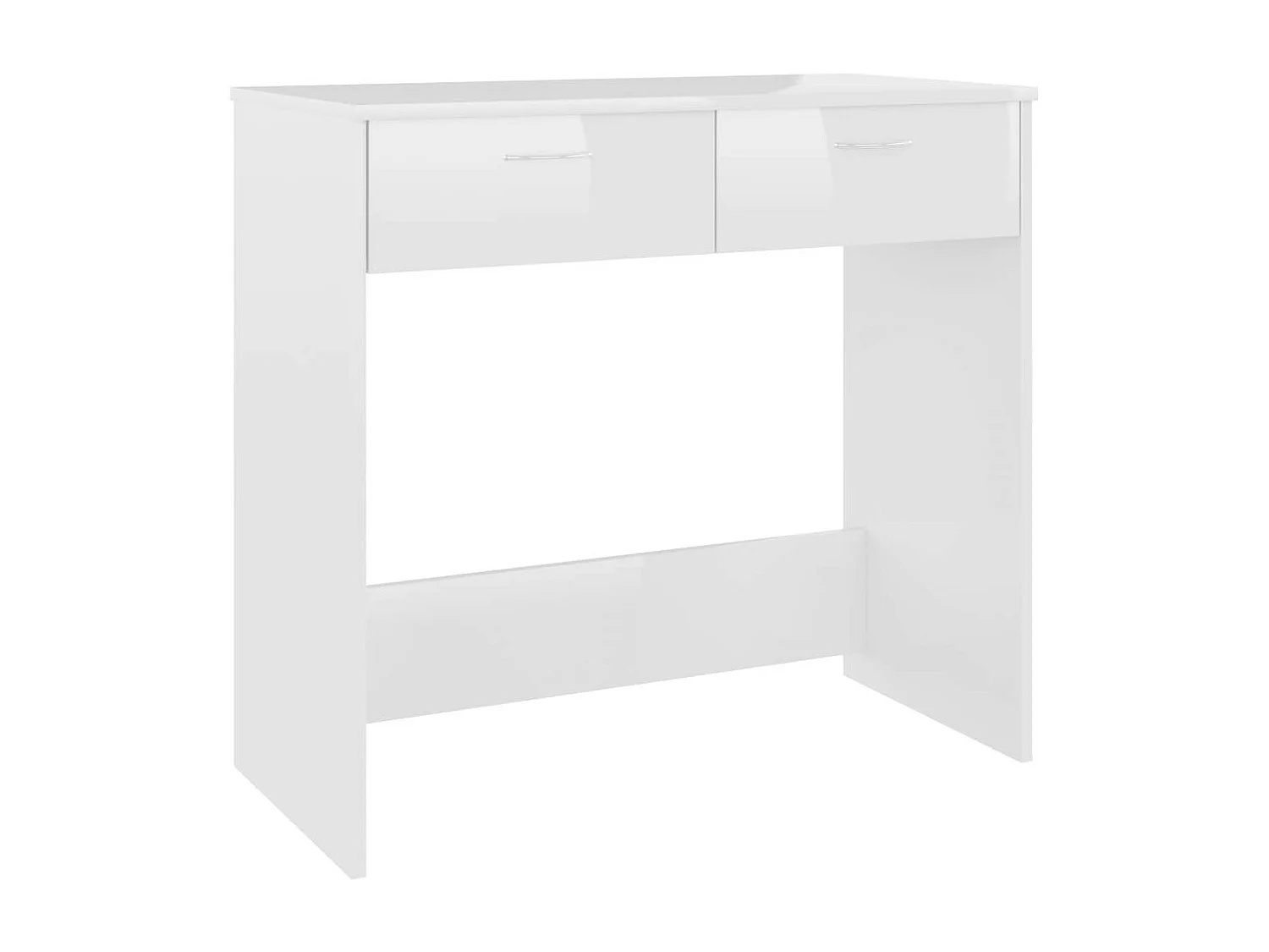 Console Blanc brillant 80x40x75