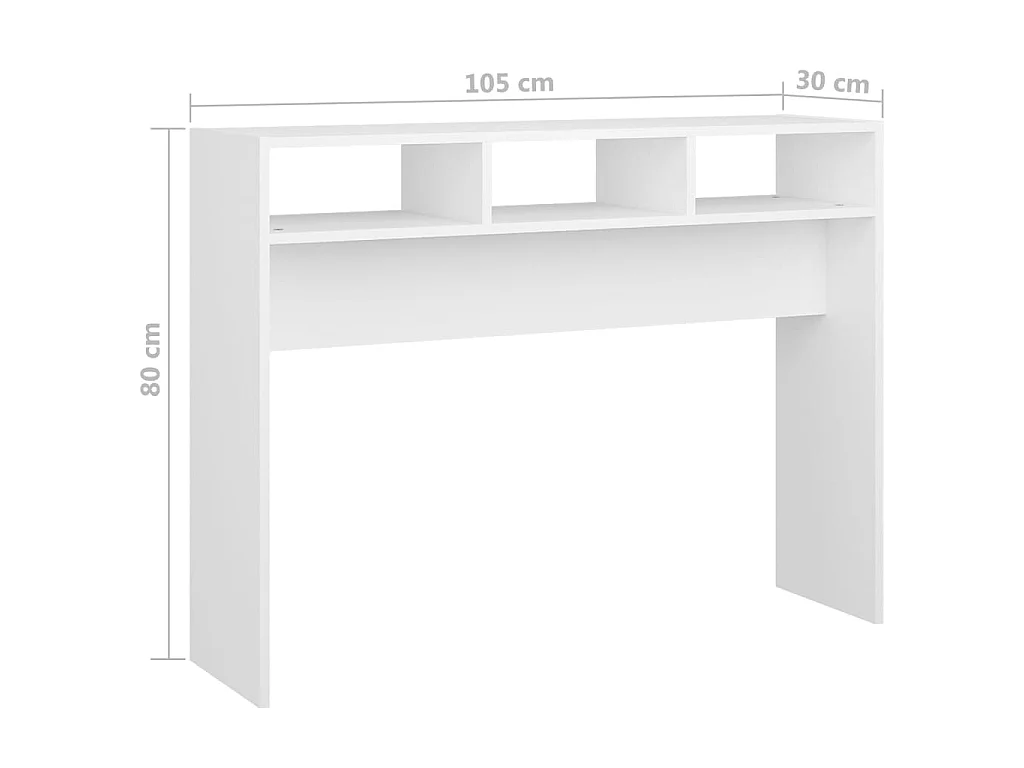 Table console Blanc 105x30x80