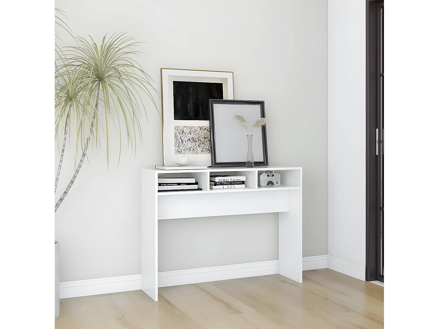 Table console Blanc 105x30x80