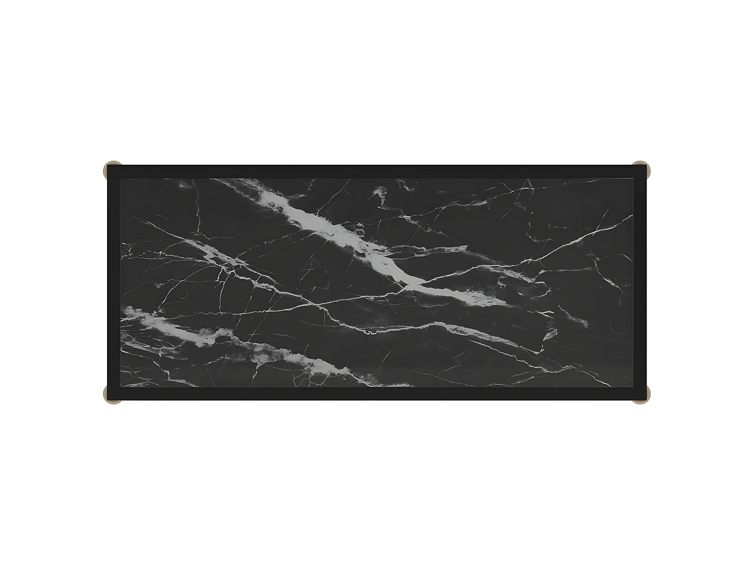 Table console Noir 80x35x75 Verre trempé 2