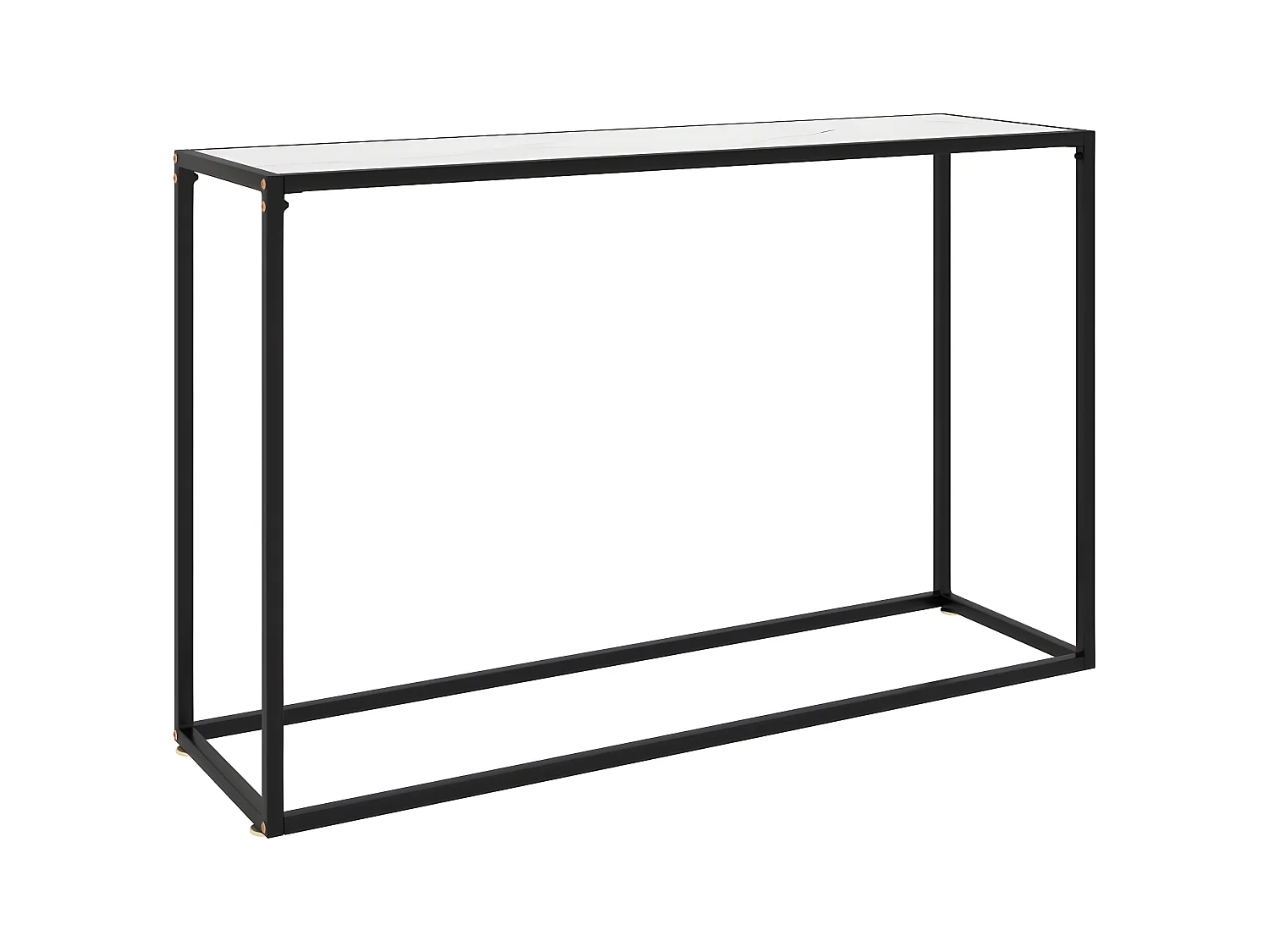 Table console Blanc 120x35x75 Verre trempé 2