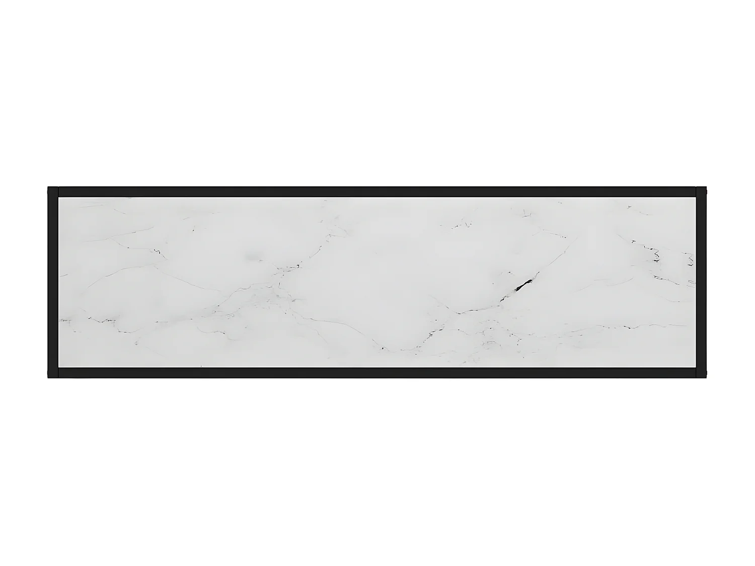 Table console Blanc 120x35x75 Verre trempé 2