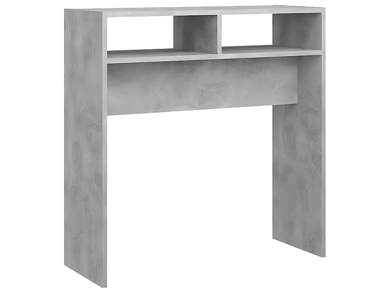 Table console Gris béton 78x30x80