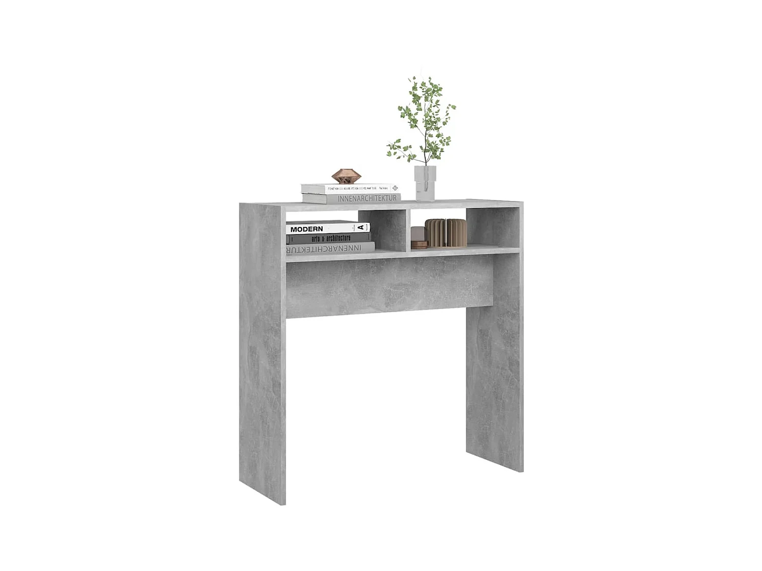 Wandtafel 78x30x80 cm spaanplaat betongrijs