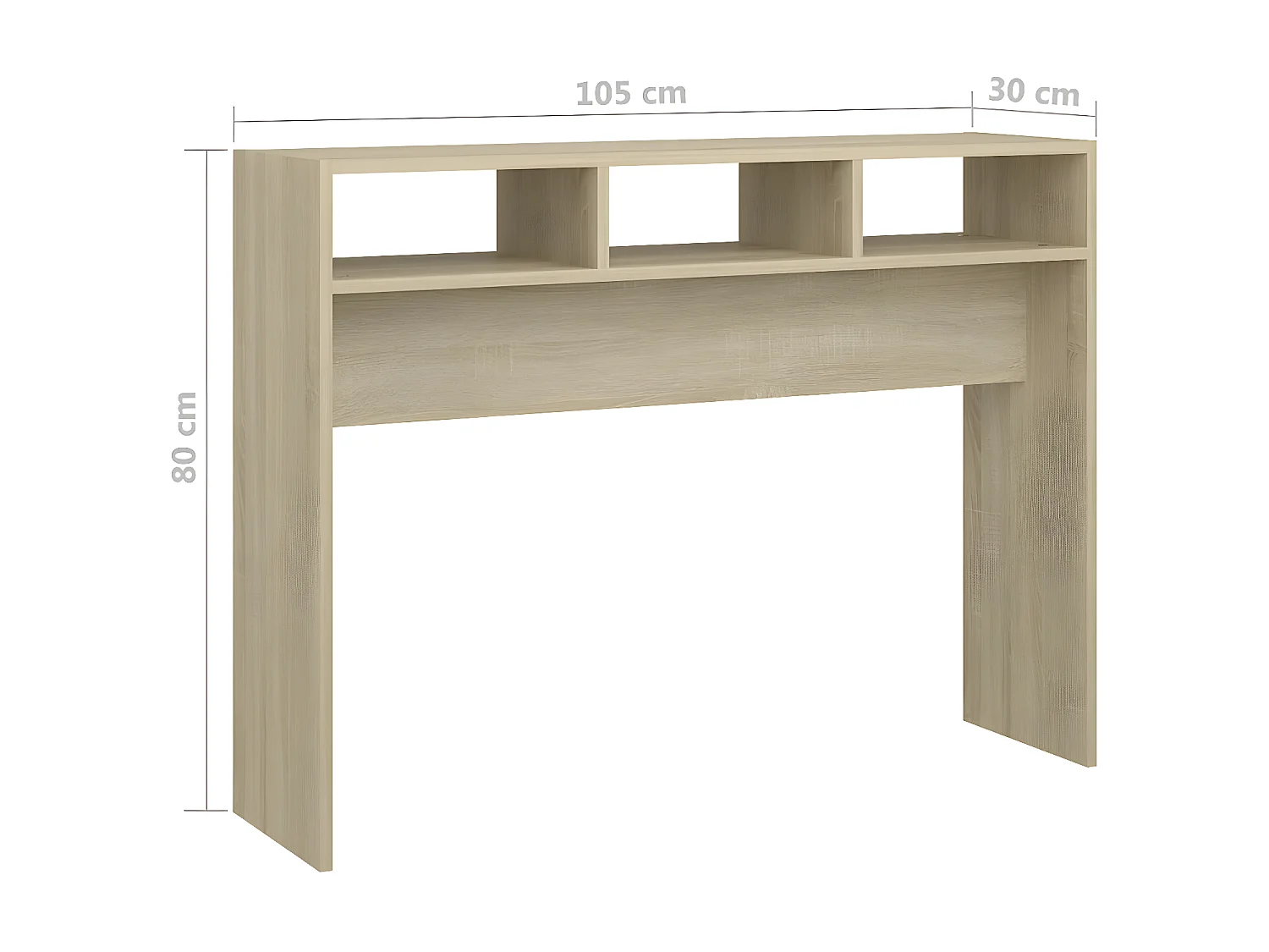 Table console Chêne sonoma 105x30x80