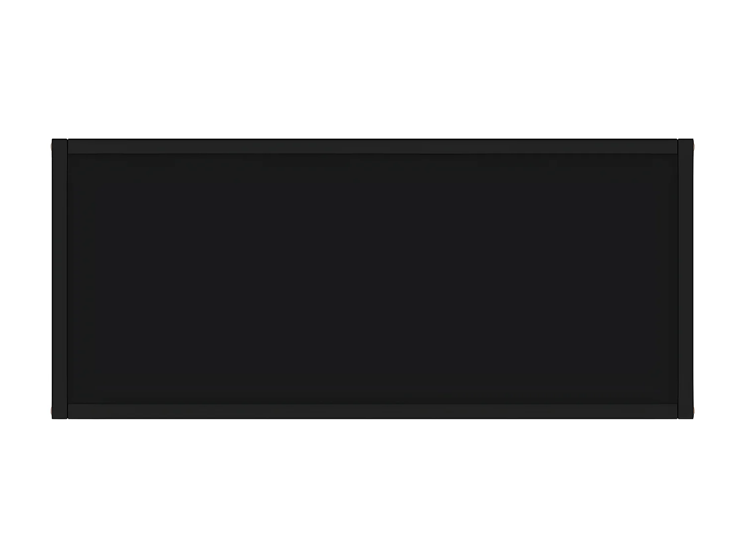 Table console Noir 80x35x75 Verre trempé 3