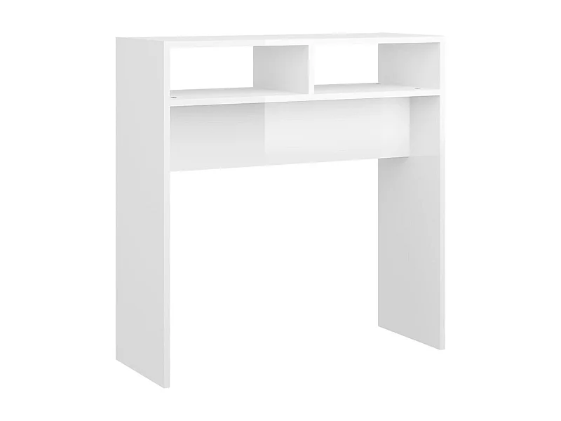 Table console Blanc brillant 78x30x80