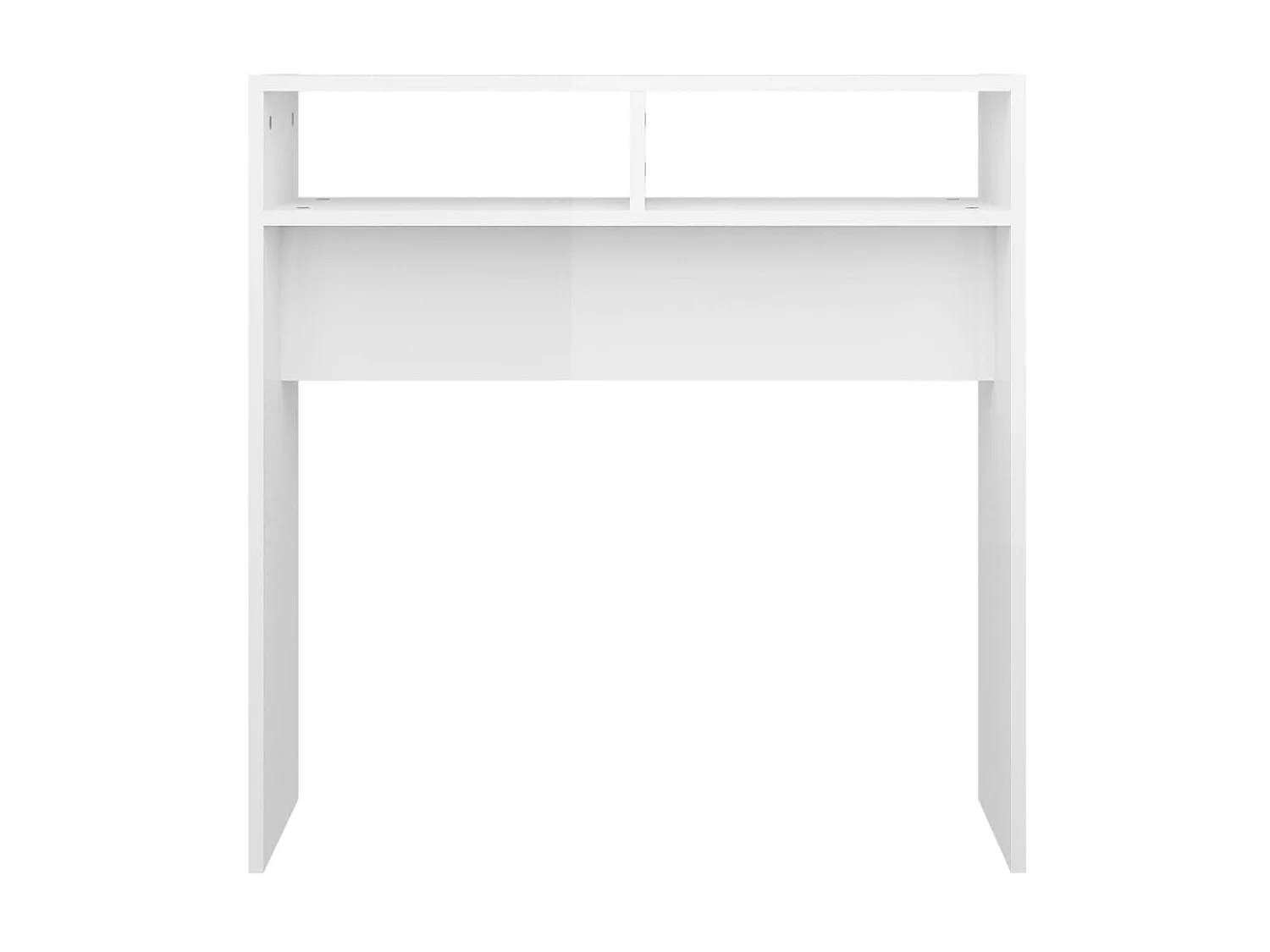 Table console Blanc brillant 78x30x80