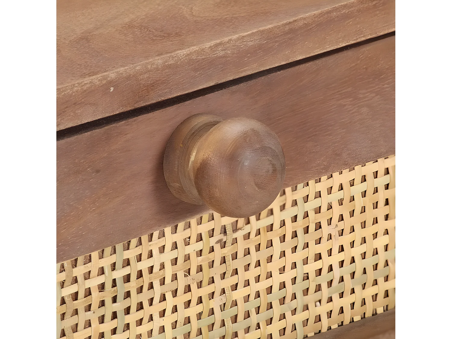 Table console 100x35x76 Bois de manguier massif