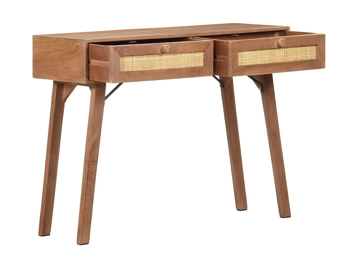 Table console 100x35x76 Bois de manguier massif