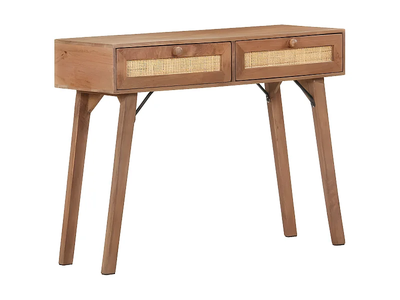 Table console 100x35x76 Bois de manguier massif