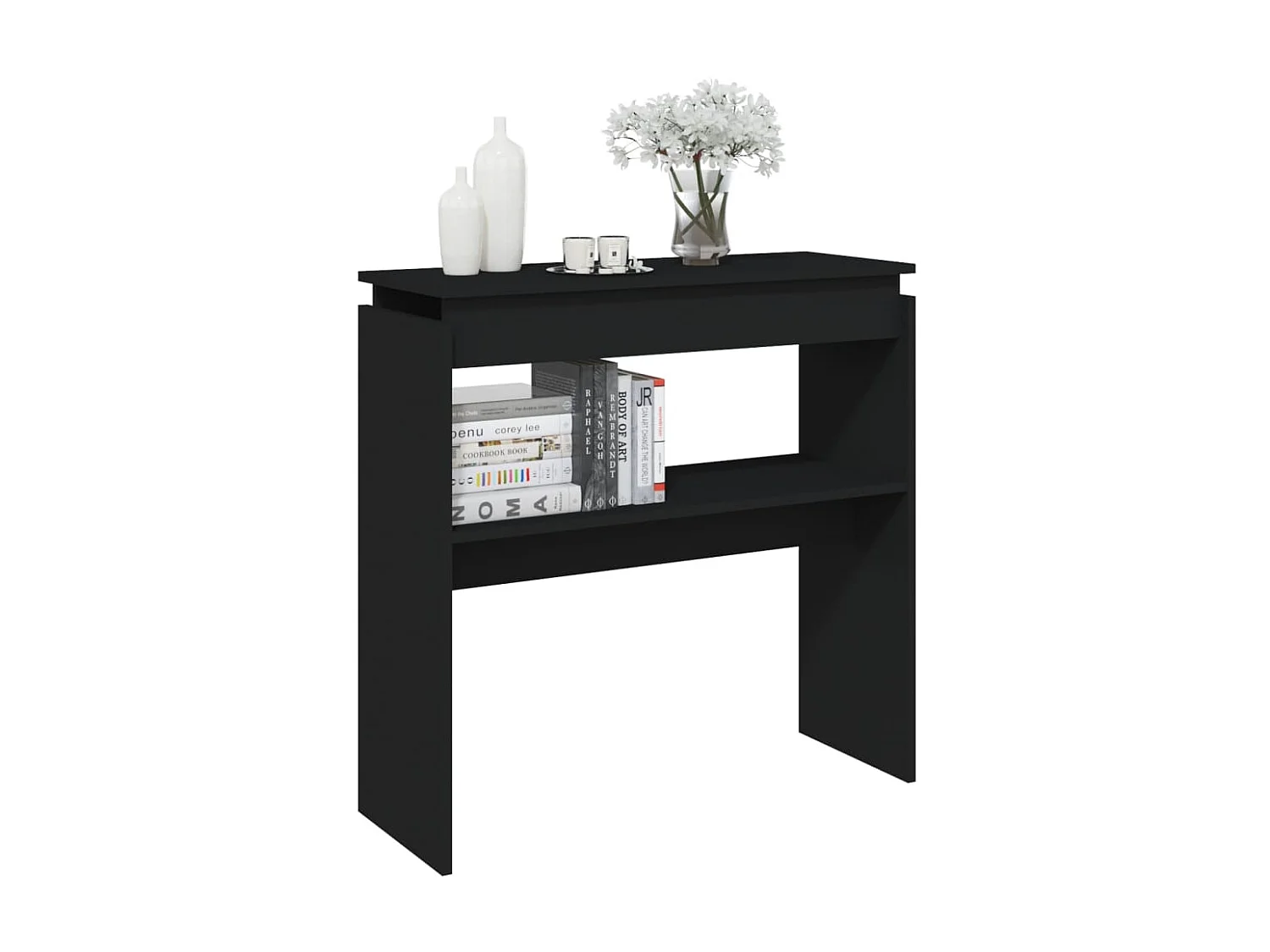 Table console Noir 80x30x80