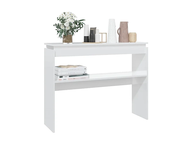 Console Blanc brillant 102x30x80