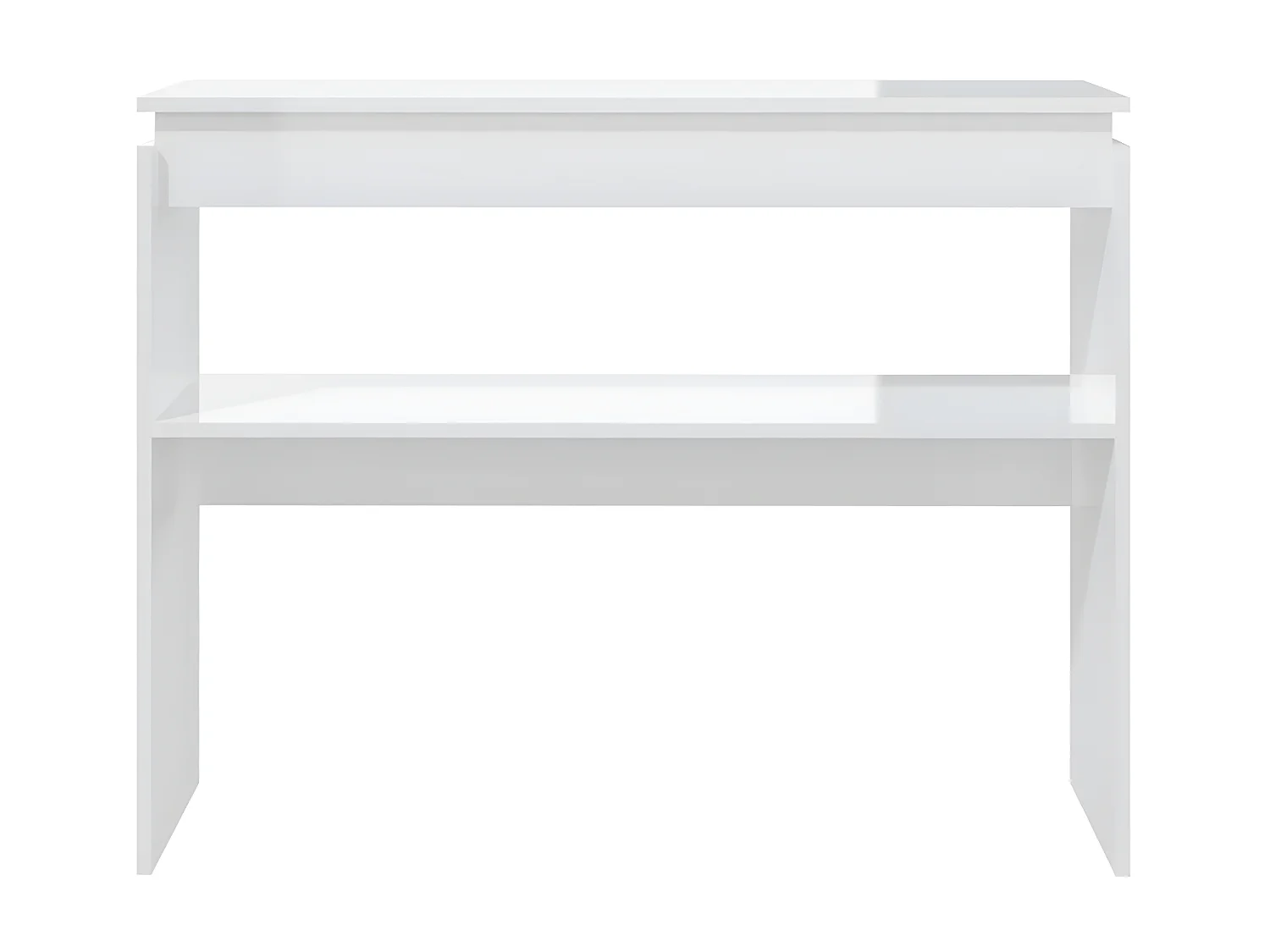 Console Blanc brillant 102x30x80