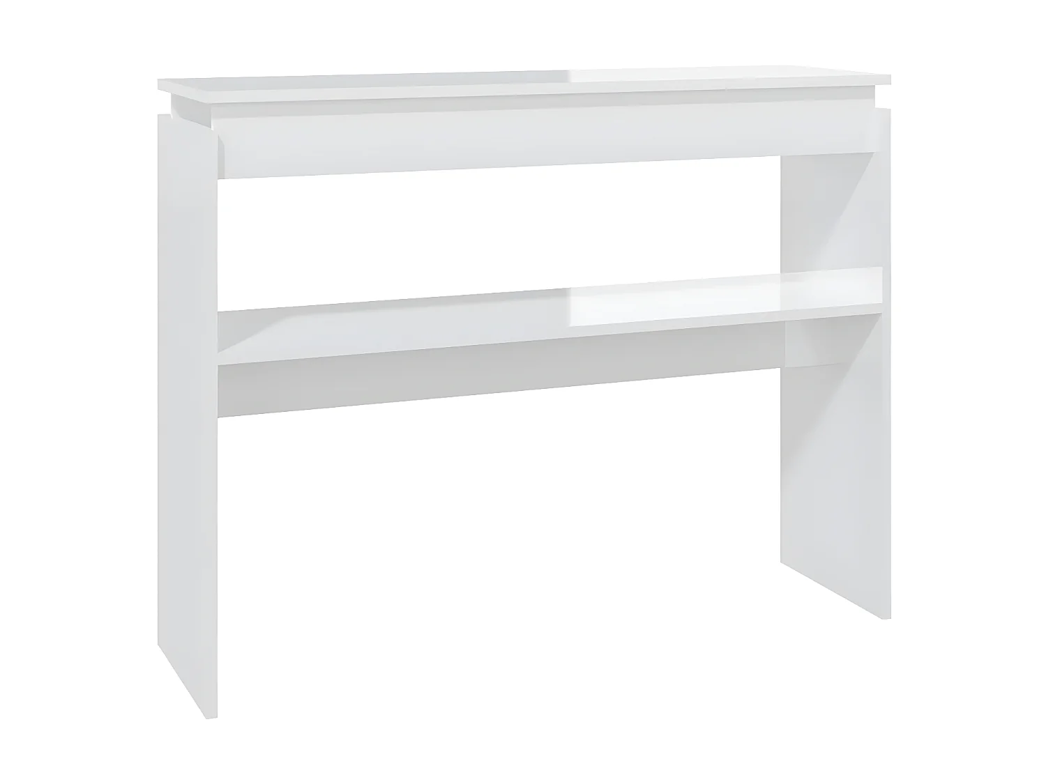 Console Blanc brillant 102x30x80