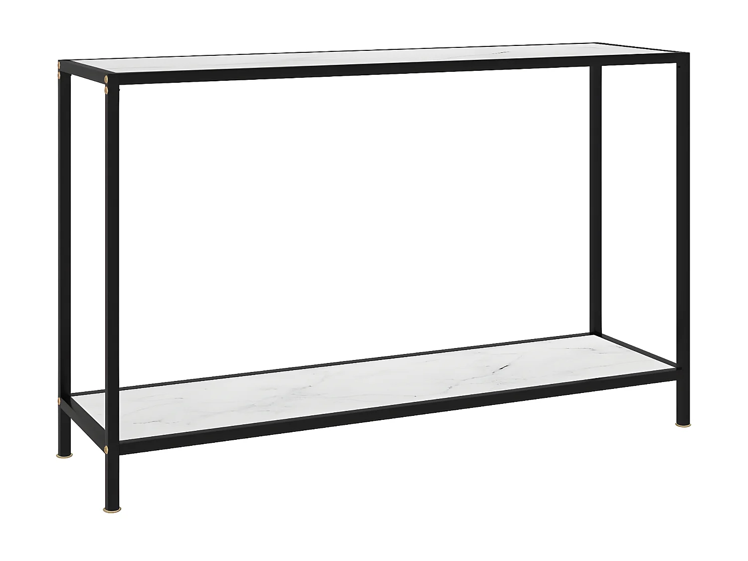 Table console Blanc 120x35x75 Verre trempé