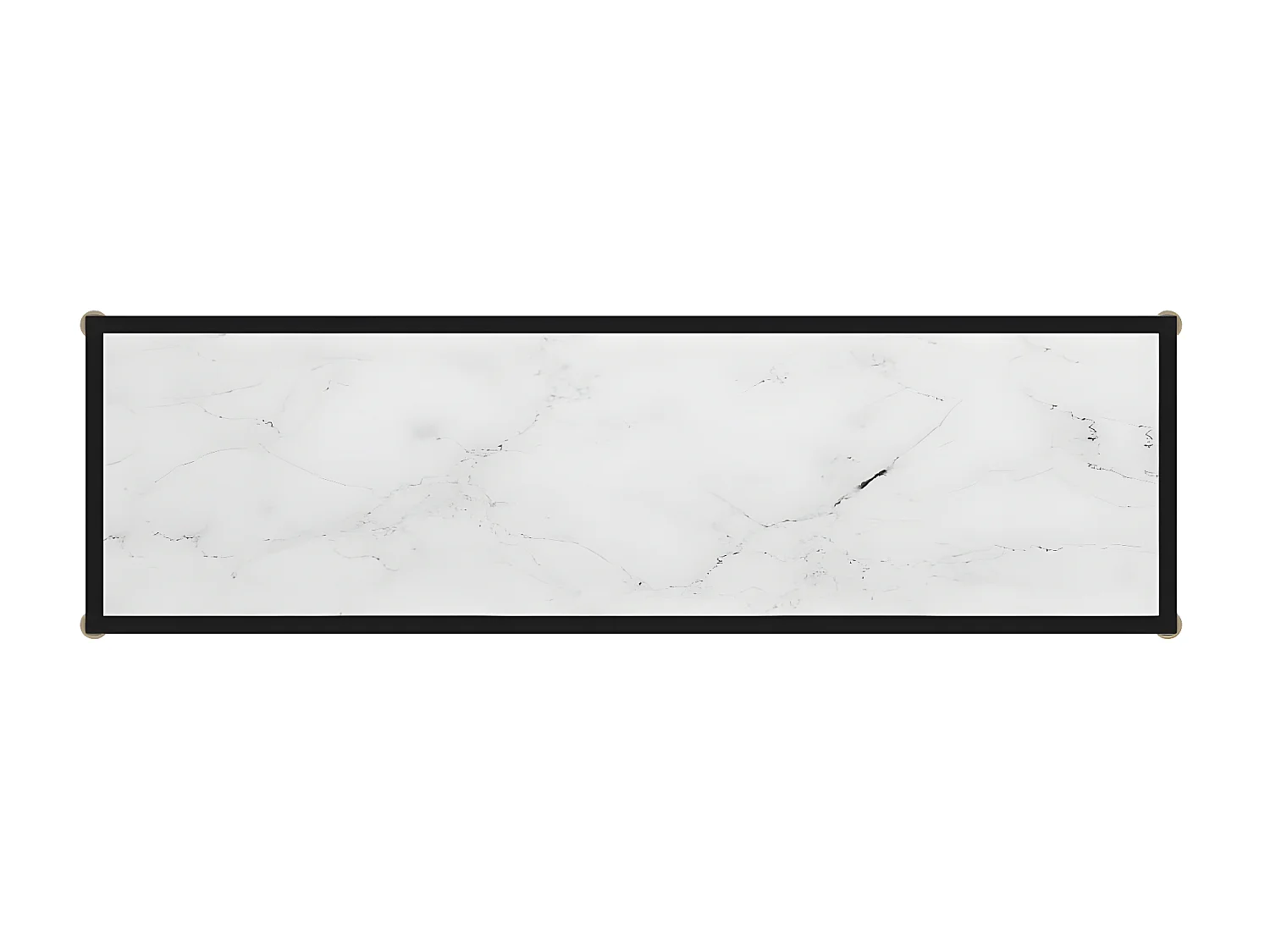 Table console Blanc 120x35x75 Verre trempé