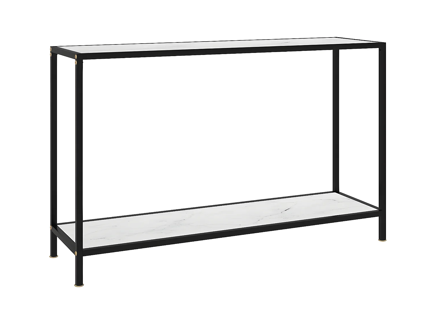 Table console Blanc 120x35x75 Verre trempé
