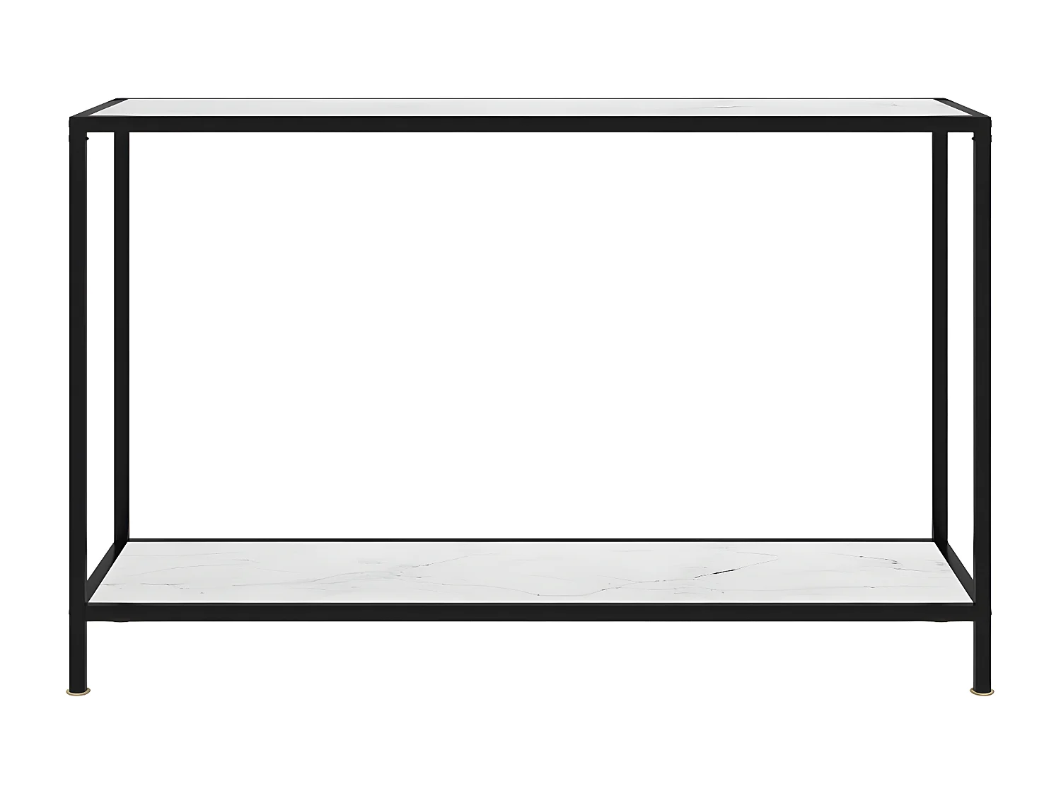 Table console Blanc 120x35x75 Verre trempé