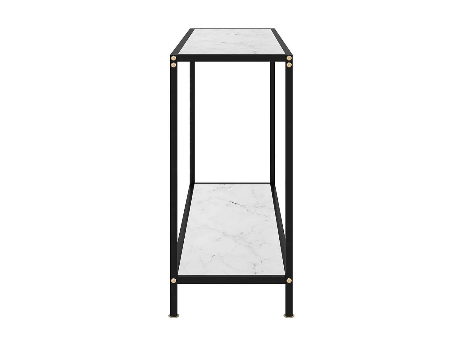 Table console Blanc 120x35x75 Verre trempé