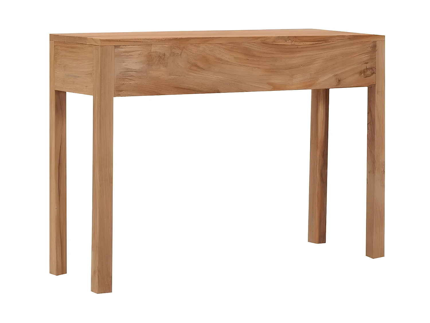 Console 3 tiroirs teck massif clair Sarlia 110cm