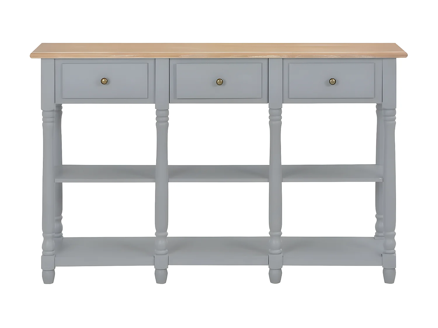 Table console Gris 120x30x76 MDF