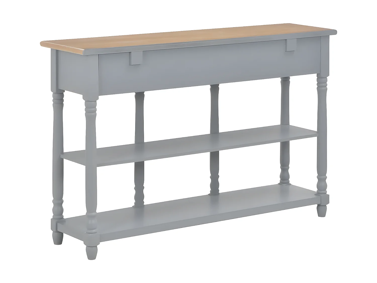 Table console Gris 120x30x76 MDF