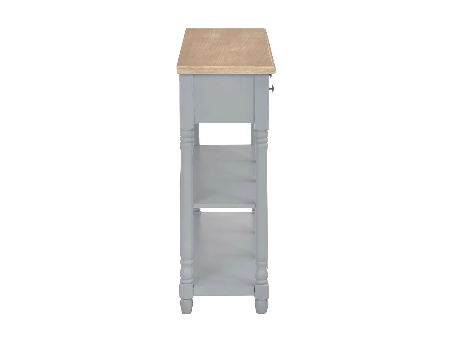 Table console Gris 120x30x76 MDF