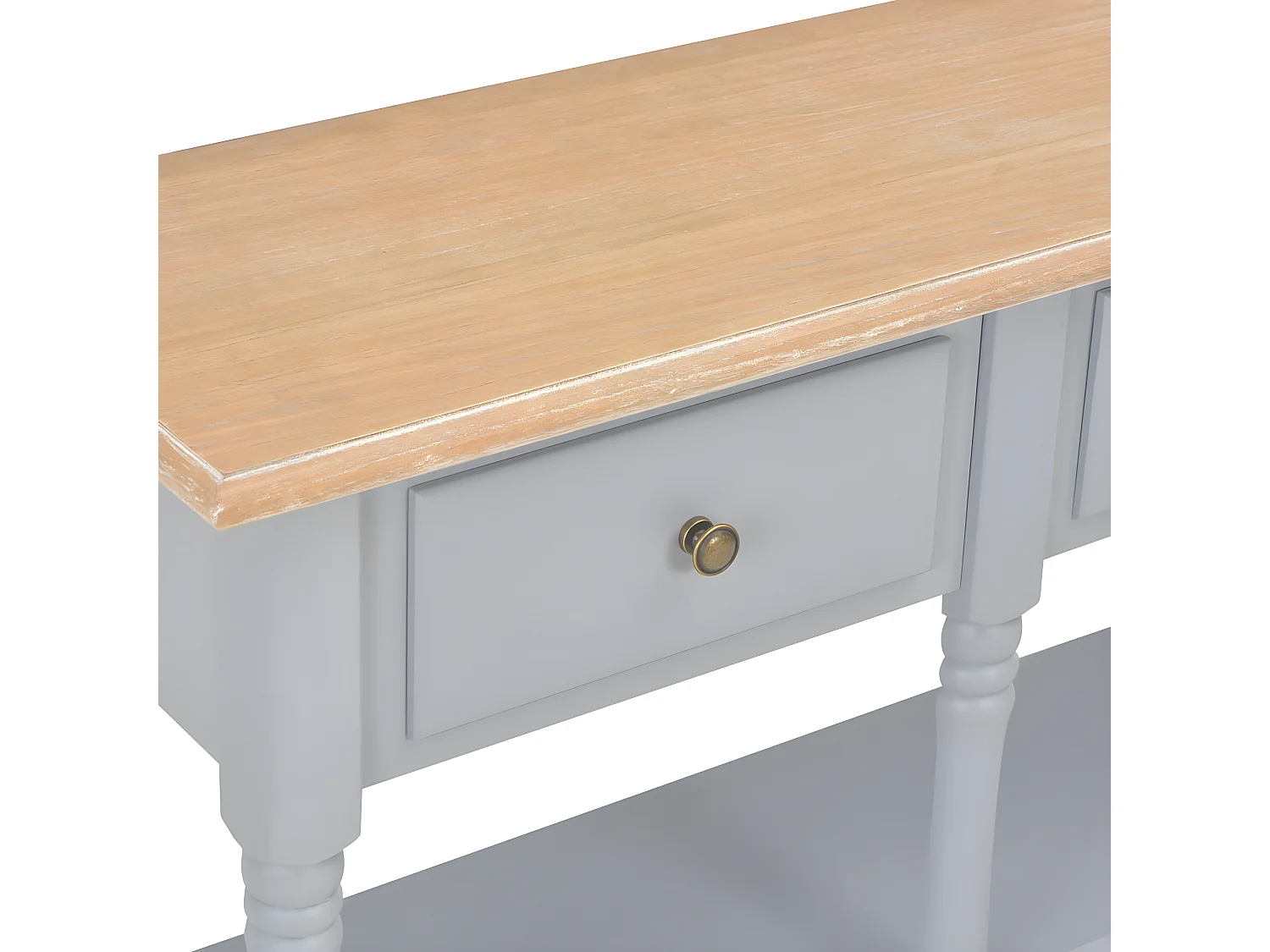 Table console Gris 120x30x76 MDF