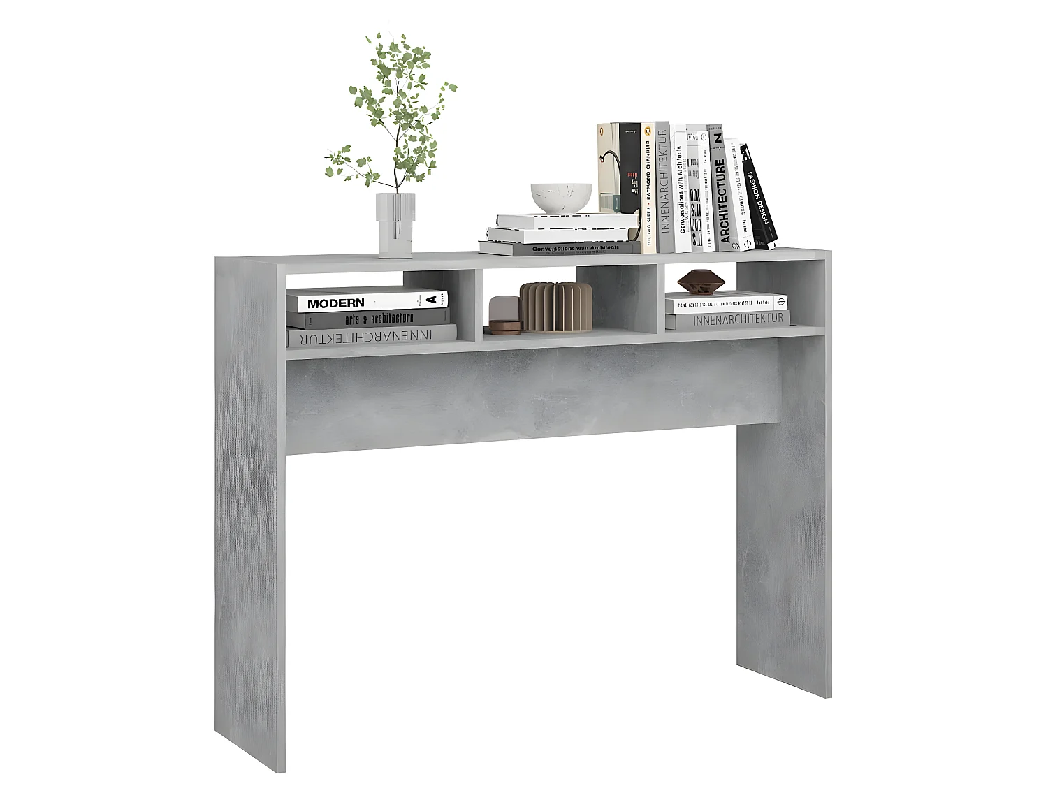 Table console Gris béton 105x30x80