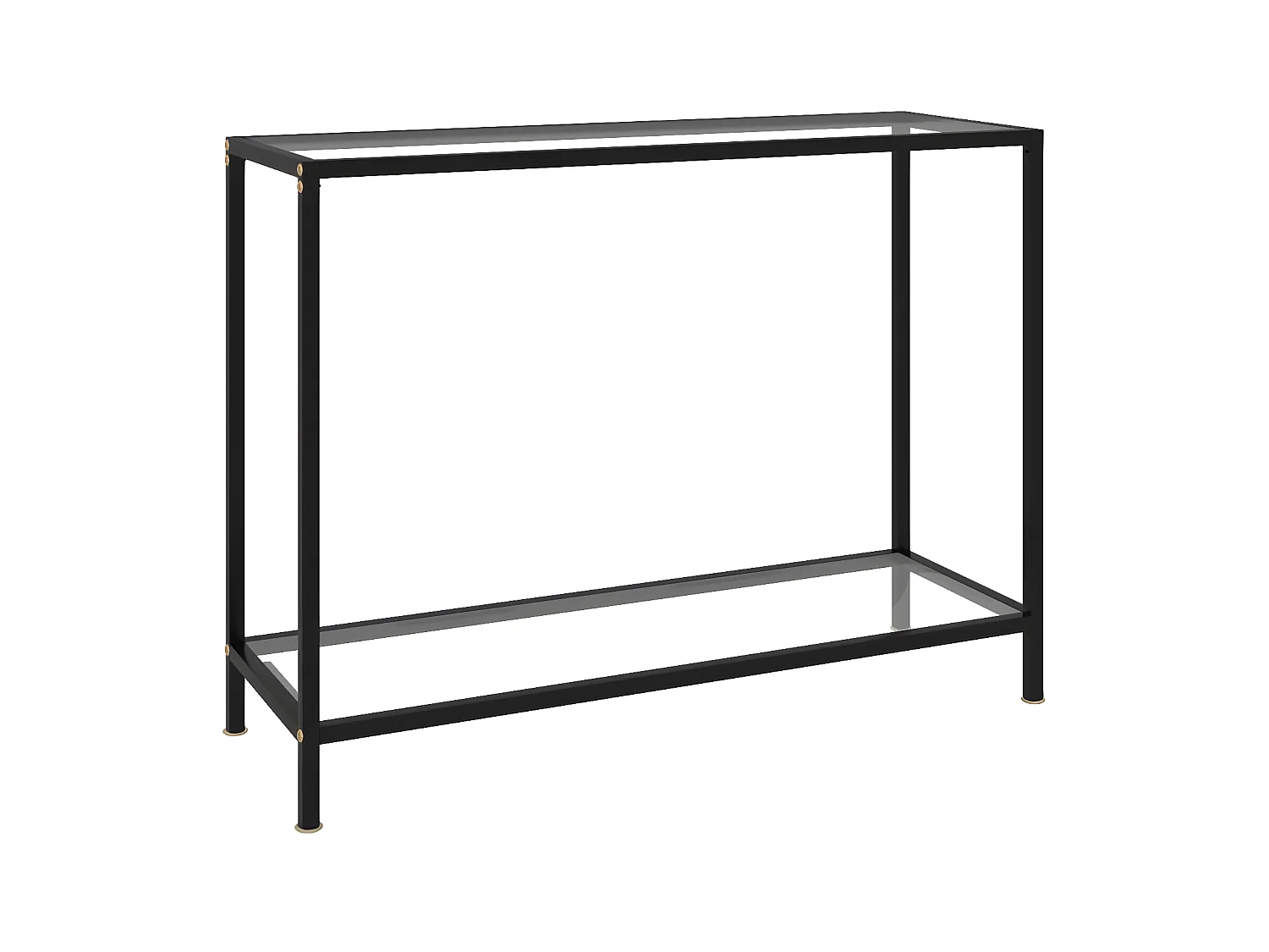 Table console Transparent 100x35x75 Verre trempé