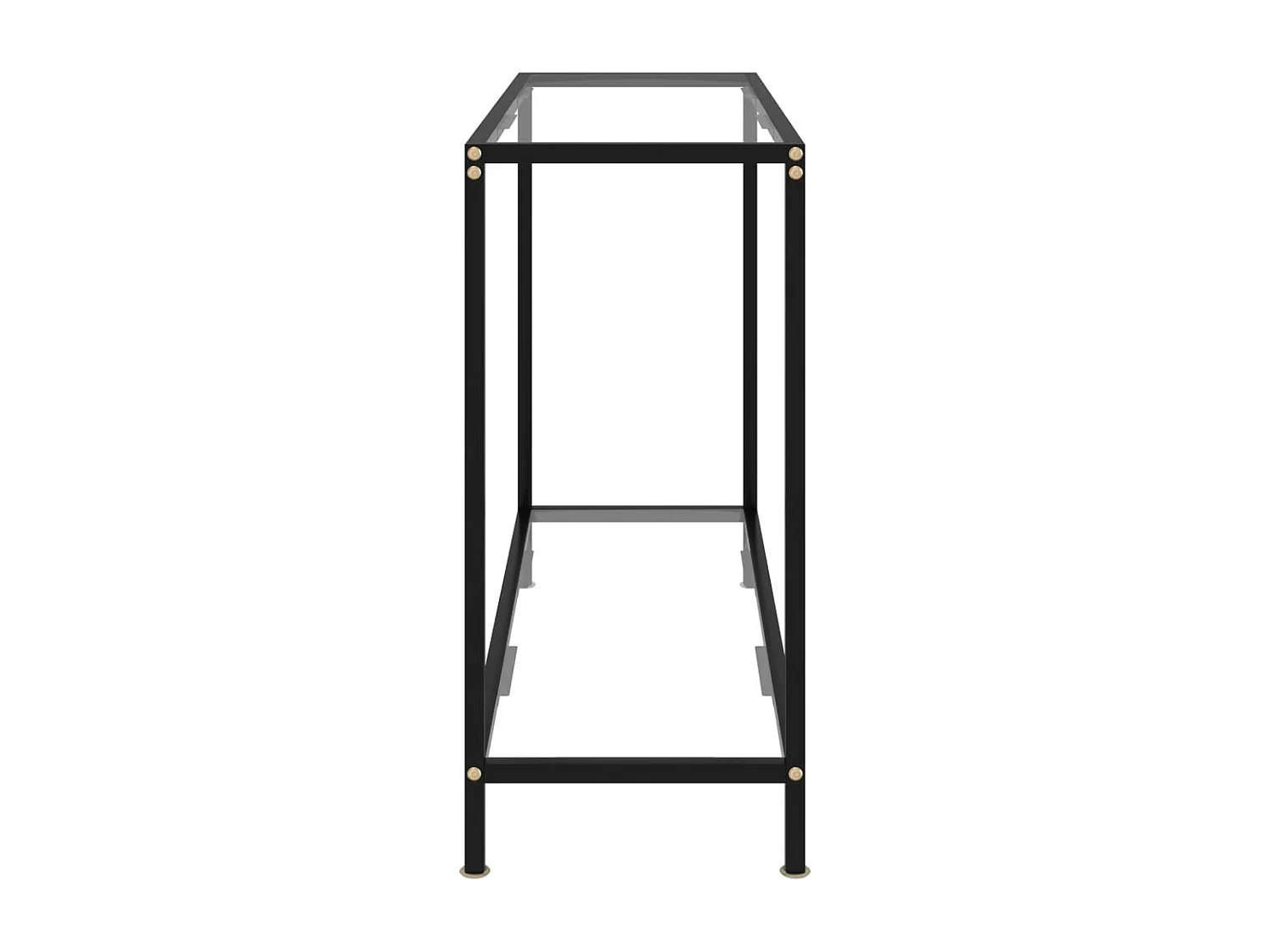 Table console Transparent 100x35x75 Verre trempé
