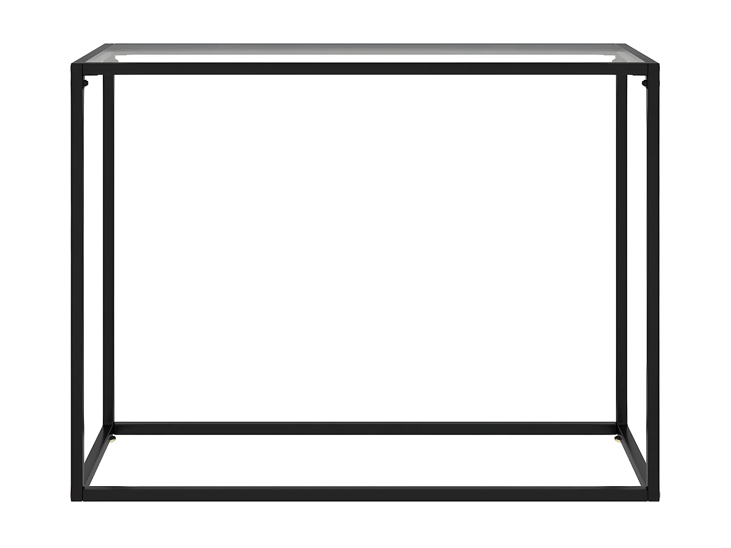 Table console Transparent 100x35x75 Verre trempé 2