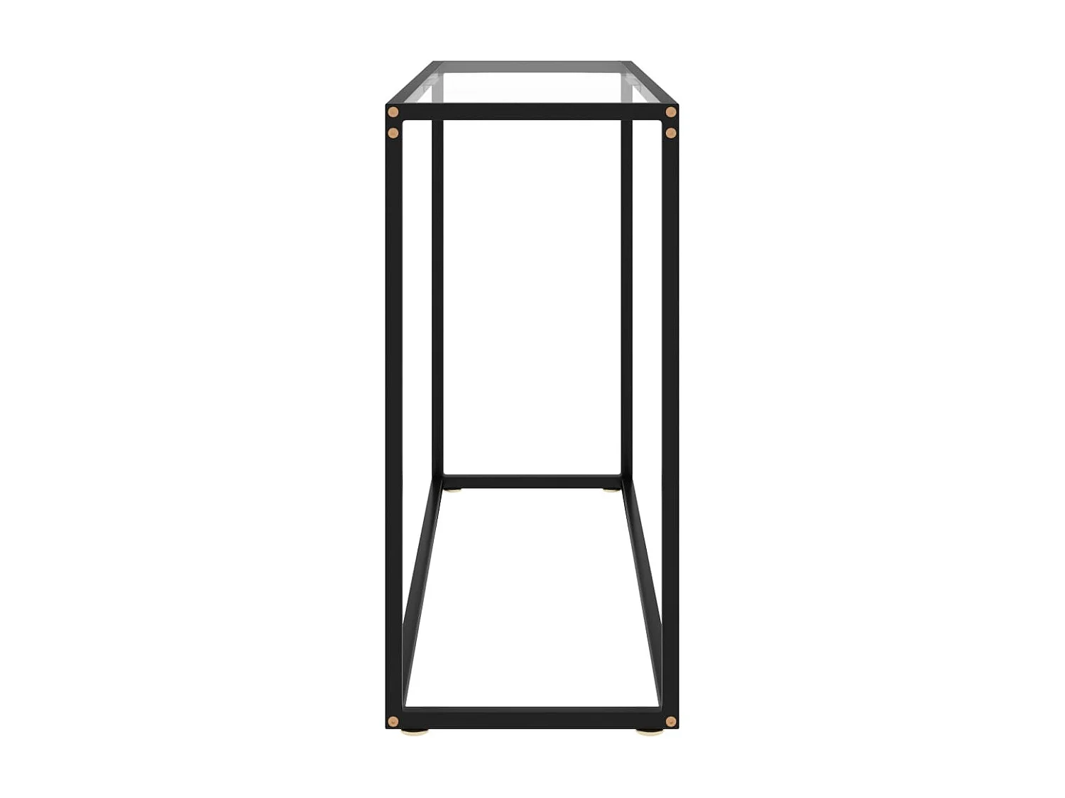 Table console Transparent 100x35x75 Verre trempé 2
