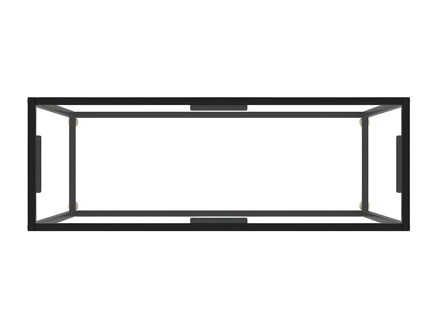 Table console Transparent 100x35x75 Verre trempé 2
