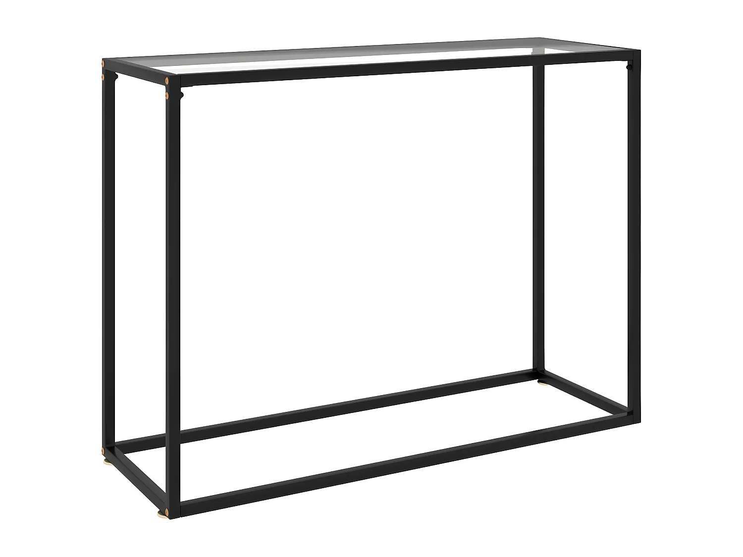 Table console Transparent 100x35x75 Verre trempé 2