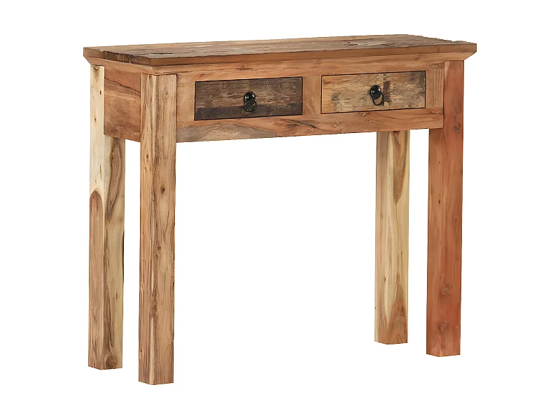 Table console 90,5x30x75 Bois d'acacia et de récupération