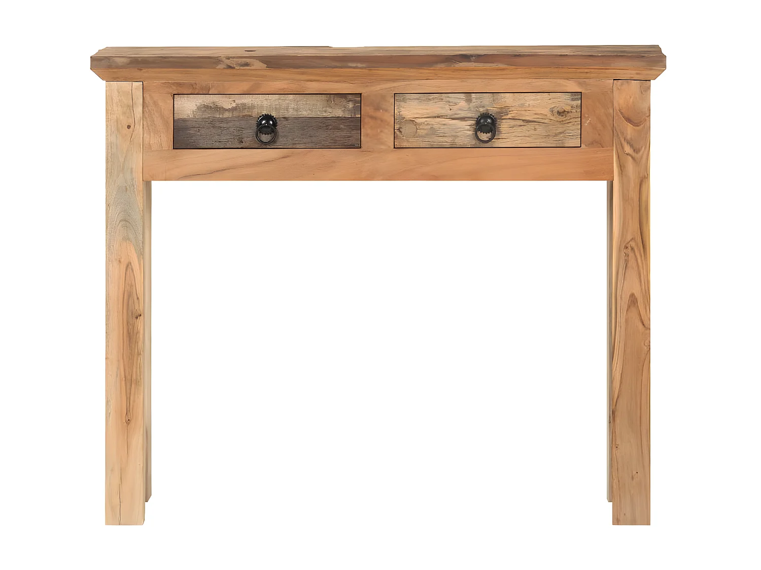Table console 90,5x30x75 Bois d'acacia et de récupération
