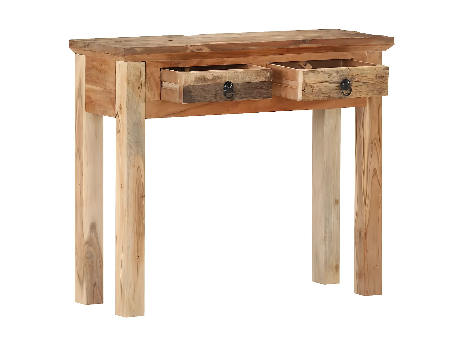 Table console 90,5x30x75 Bois d'acacia et de récupération