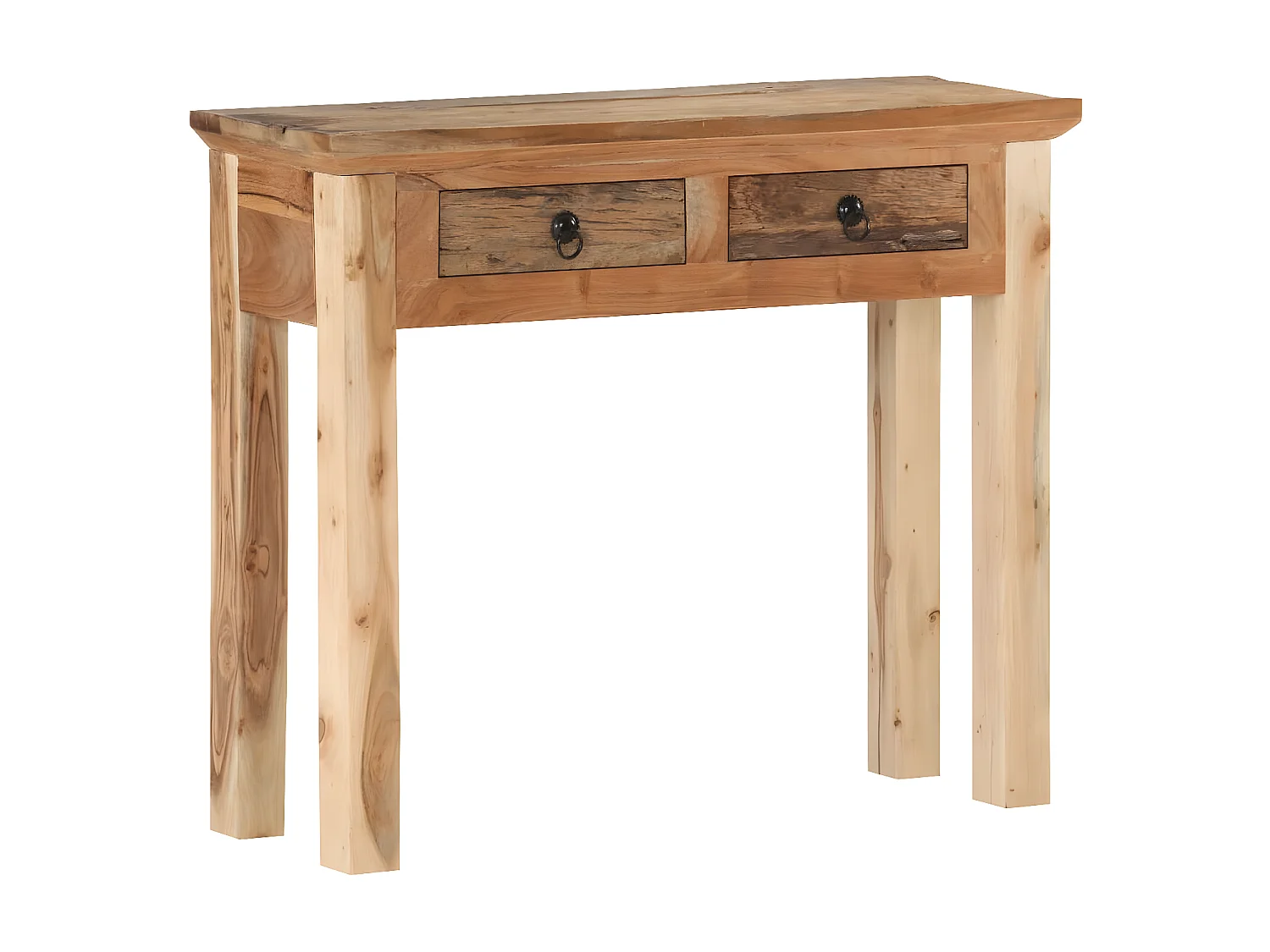 Table console 90,5x30x75 Bois d'acacia et de récupération