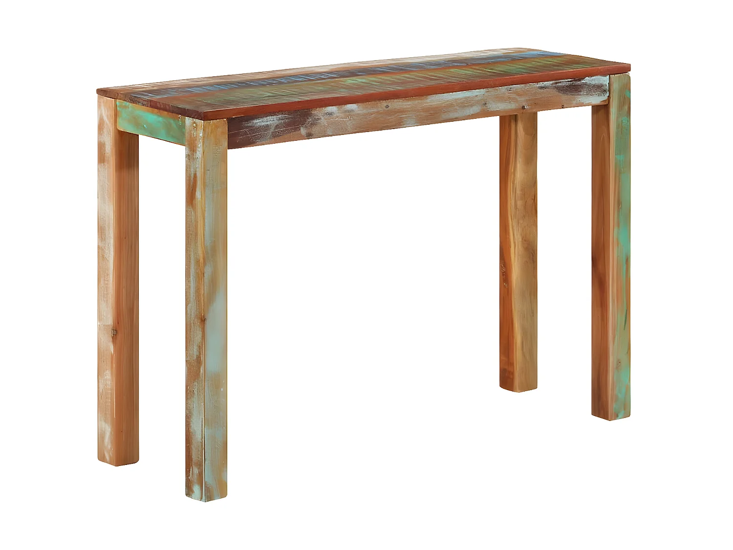Table console 110x35x76 Bois de récupération massif 2
